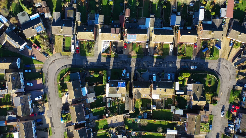 seller's market - aerial view of a neighborhood